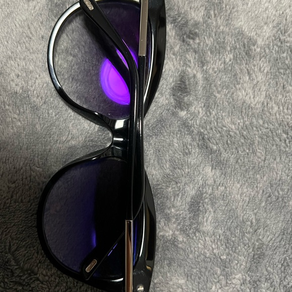 Tom Ford cat eye sunglasses black and silver - Picture 9 of 9